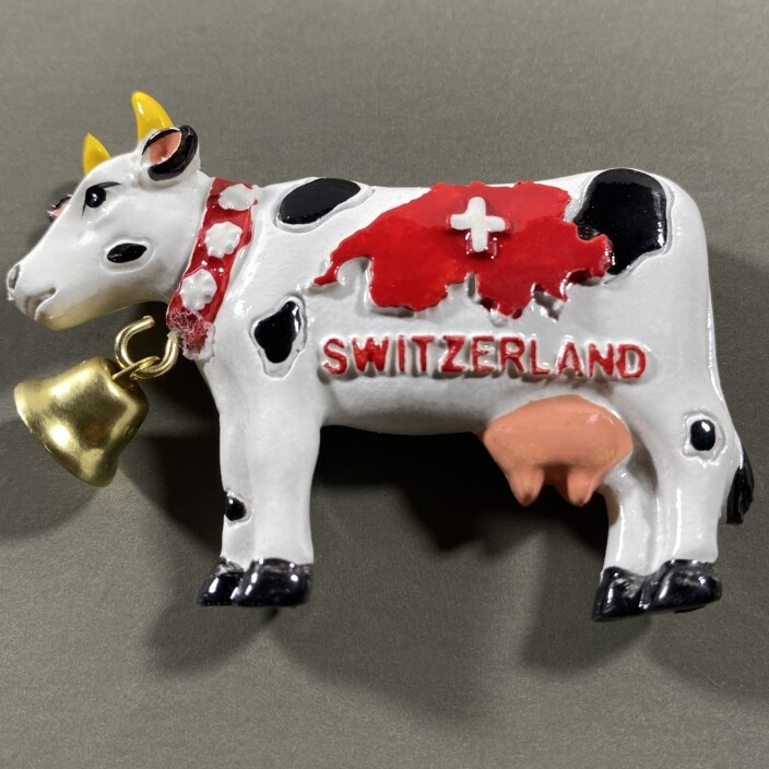 Swiss Cow Switzerland Tourist Gift Souvenir 3D Resin