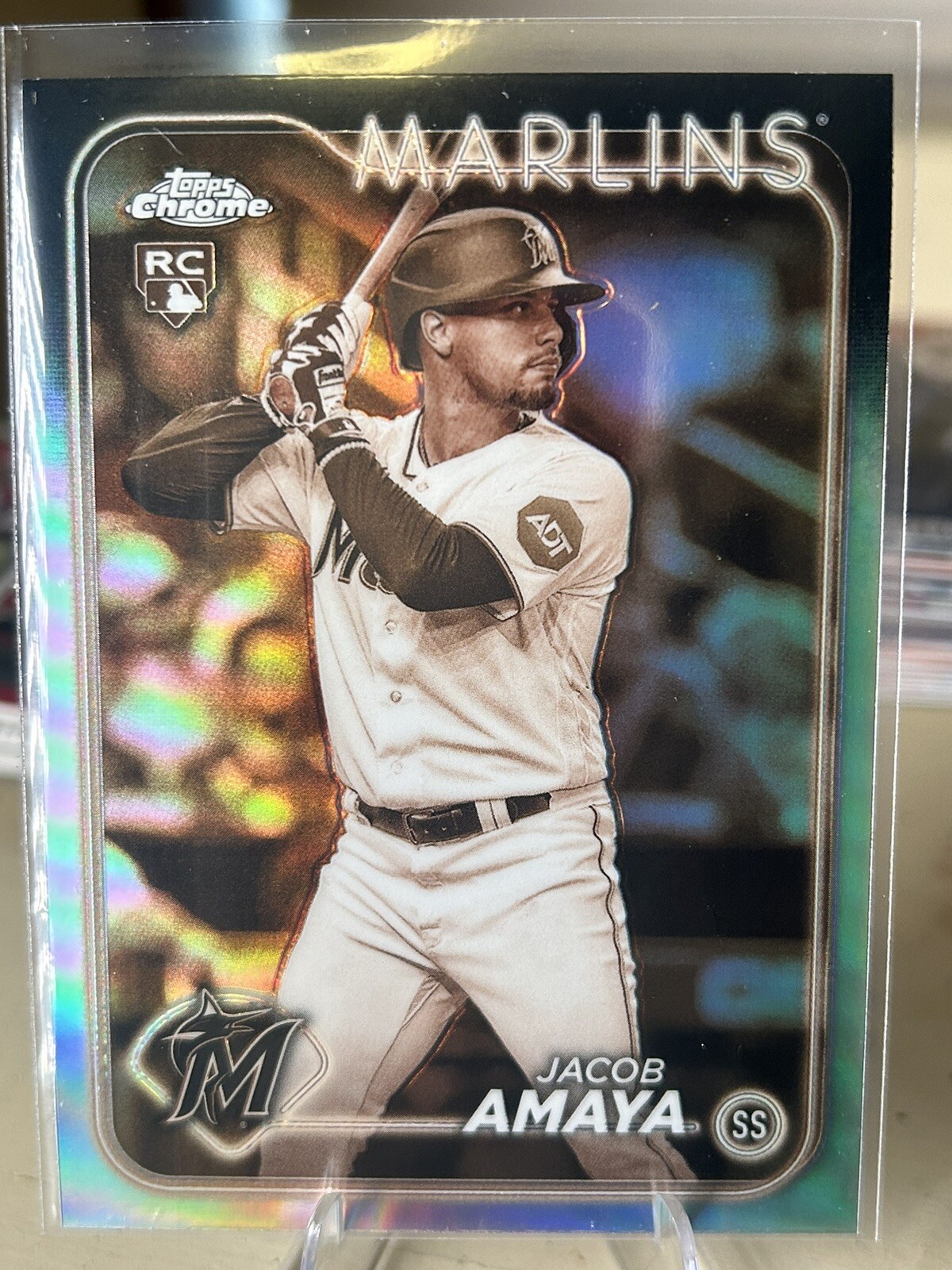 2024 Topps Chrome - Sepia Refractor #92 Jacob Amaya (RC)