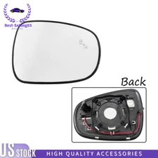 For LEXUS ES GS IS LS RC Passenger Side Mirror Glass Heated W/Blind Spot RH