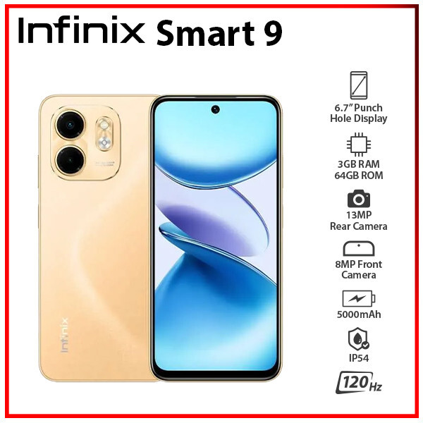 Infinix SMART9 スマートフォン 64GBブラック New&Unlocked) Infinix Smart 9 3GB+64GB BLACK Dual SIM