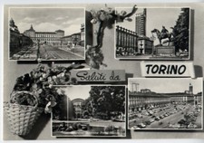Saluti da TORINO Stazione Castello Torre Littoria S. Carlo vedute NV GRUS AUS