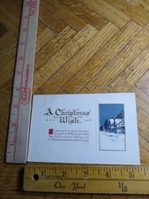 Postcard - Embossed Print - Holiday Greeting Card - A Christmas Wish