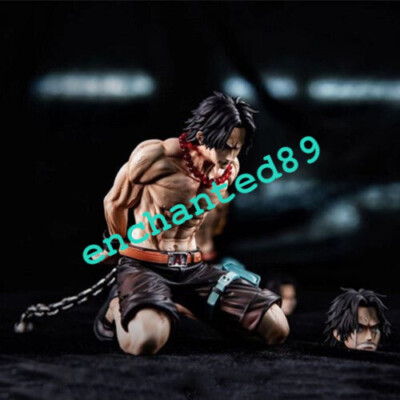 BT Studios One Piece Portgas D. Ace Resin Model In Stock kneeling position