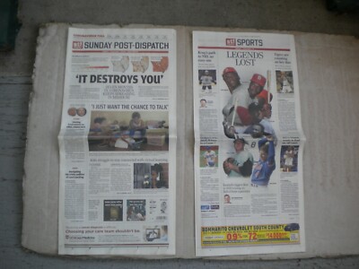 St. Louis Post-Dispatch 10/18/2020 Tribute to Gibson Brock Kaline Morgan Seaver