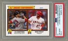 2018 Topps Throwback Thursday Mike Trout & J. D. Martinez AL MVP Awards PSA 10