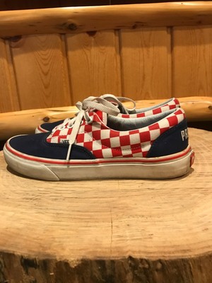 red blue white vans