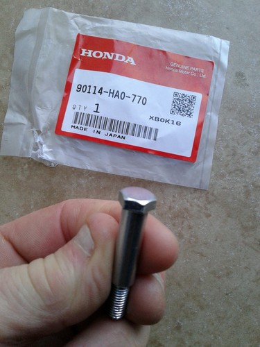 1985 -87 HONDA ATC BIG RED 250ES LEFT SIDE LEVER PIVOT BOLT HONDALINE NOS , OEM - Picture 3 of 12