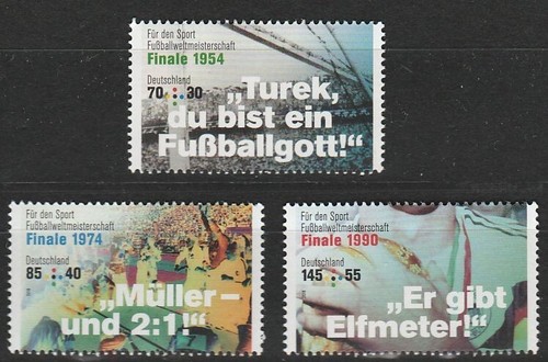 Bund 3380/82 postfrisch, Sport 2018, Fussball