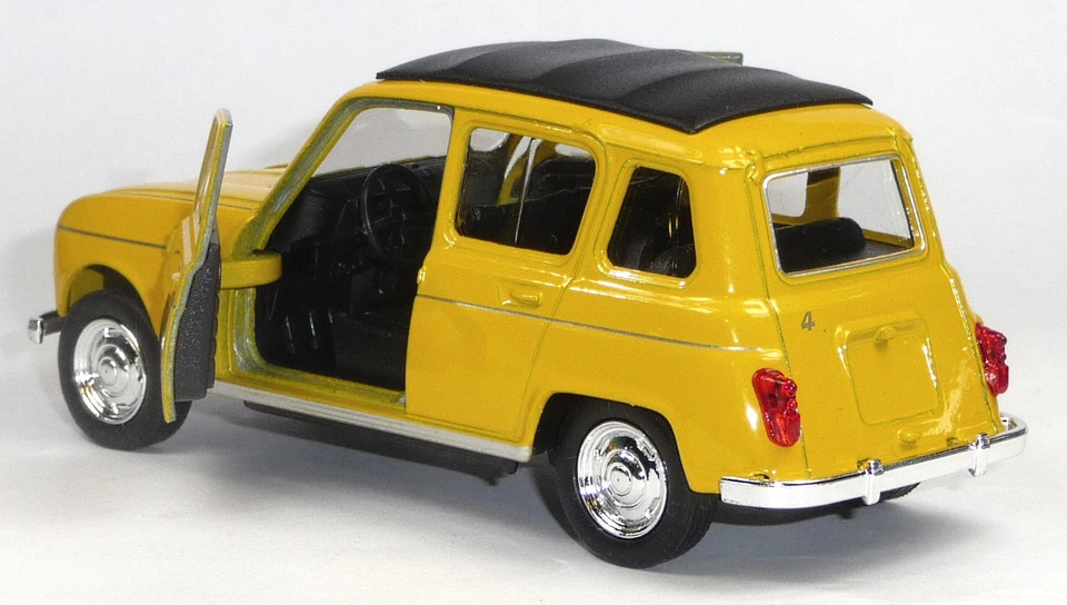 Renault R4 Klassiker Modellauto Spritzguss ca. 12cm gelb von WELLY  - Bild 2 von 3