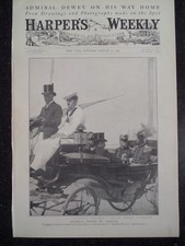 Admiral George Dewey At Trieste Italy Harper's Weekly 1899
