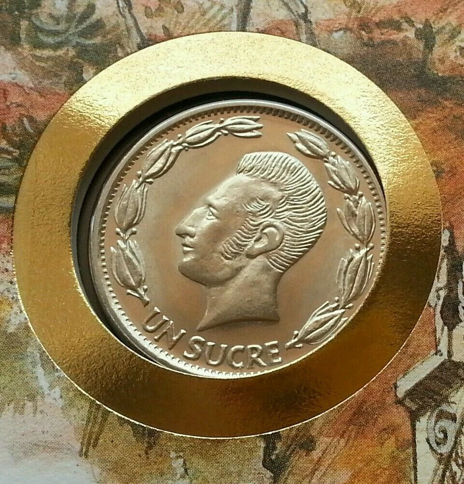 [SJ] Ecuador Daily Life 1986 Chameleon Church FDC (coin cover) - Image 2 of 4