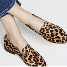 Madewell The Frances Genuine Calf Hair Loafer In Truffle Multi Leopard Calf Hair