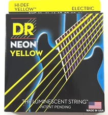 DR Strings Guitar Strings Electric Neon Yellow 11-50 Heavy