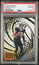 Chris Olave 2022 Donruss #VTX-20 Vortex RC Rookie Card New Orleans Saints PSA 10