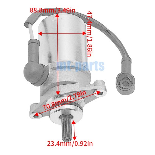 Starter Motor Assy for Yamaha YFM80 BADGER 80 1985-2002/YFM80 GRIZZLY 80 2005-08 - Picture 2 of 9