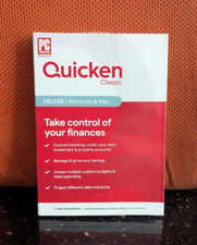 Quicken Classic Deluxe Personal Finance 1 Year Subscription for Windows/Mac