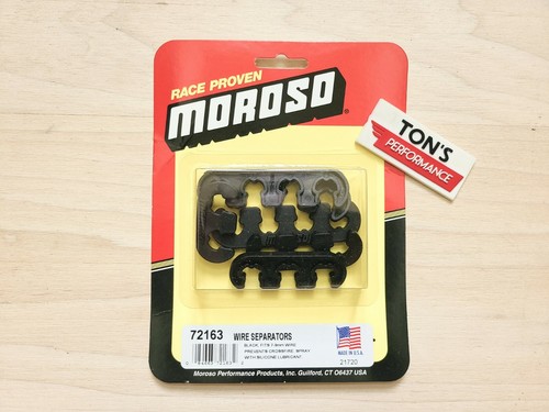 Moroso 72163 Ignition Spark Plug Wire Loom/Separators 7mm 8mm 9mm Black Polymer - Bild 1 von 2