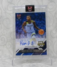 2024-25 KAM JONES BOWMAN U NOW #14B 1ST TRIPLE DOUBLE BLUE AUTO /49 COLOR MATCH