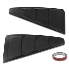 Fit For 2005-2014 Ford Mustang 1/4 Quarter Side Window Louvers Scoop Cover Vent
