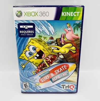 Spongebob Schwammkopf Surf & Skate Roadtrip UK Xbox 360 NTSC NEU