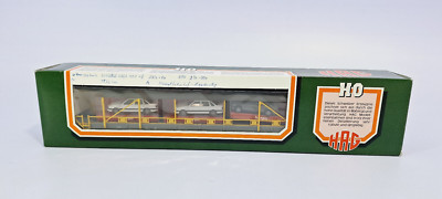 HAG 370 Autoverladewagen + 3 Herpa Modellautos Modelleisenbahn H0 mit OVP
