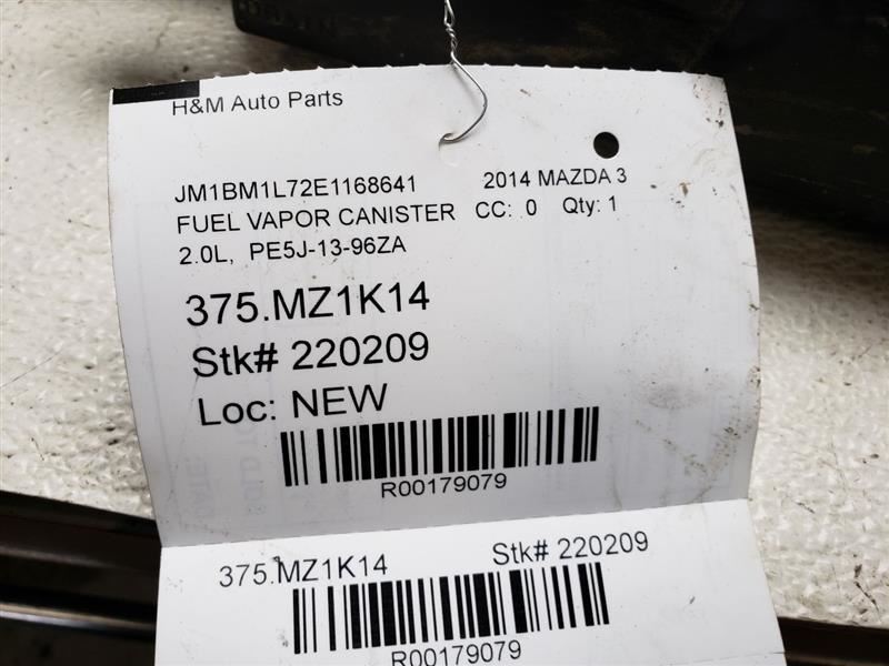 2014-2018 Mazda 3 Charcoal Fuel Vapor Canister Evap OEM PE5J-13