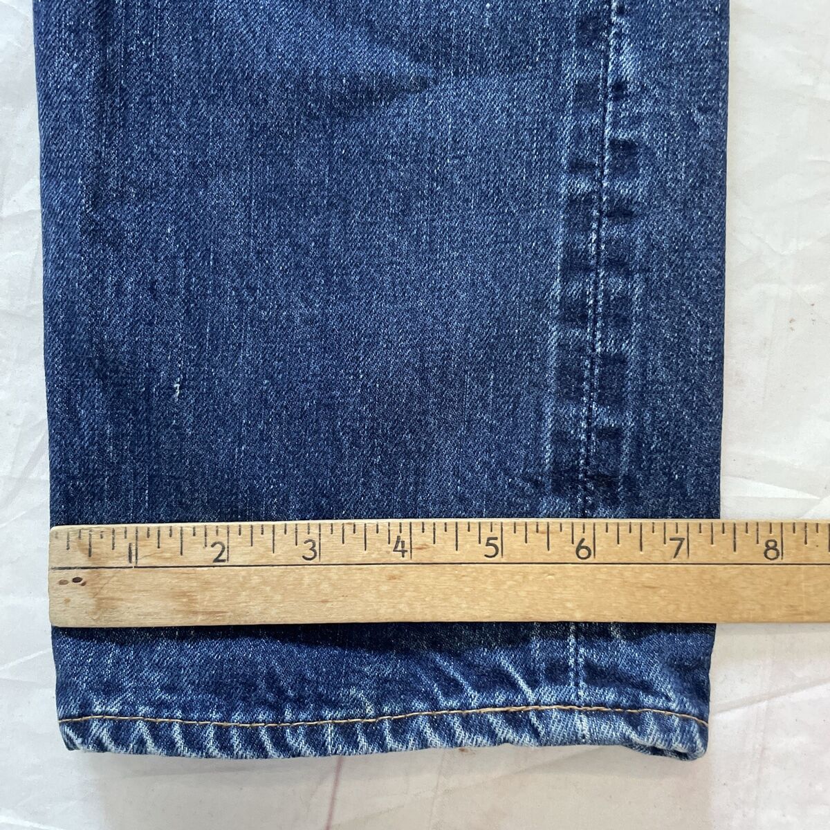 Vintage 1960s Levis 501 Big E Redline Selvedge Blue Denim Vintage 1960s Levis 501 Big E Redline Selvedge Blue Denim