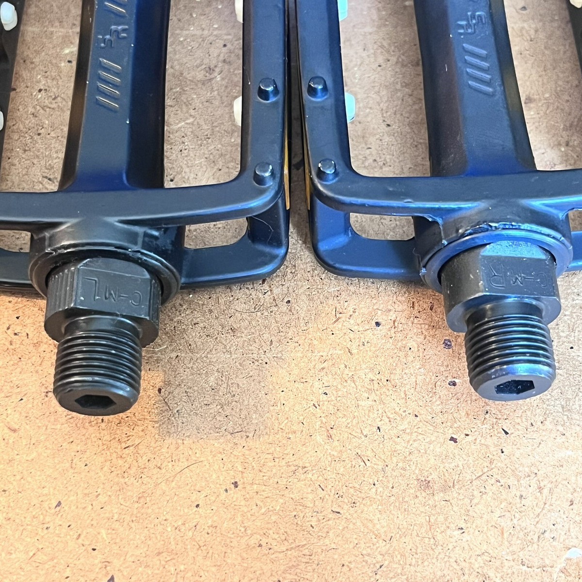 NOS Og 1980s SR MP-468-BL BMX Pedals Sakae Black 9/16