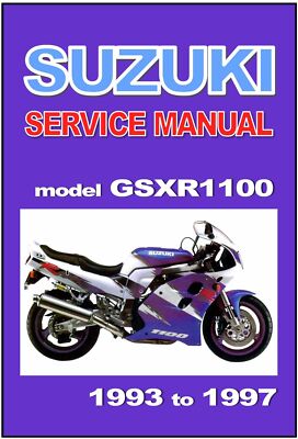 SUZUKI Workshop Manual GSXR1100 GSXR1100W 1993 1994 1995 1996 