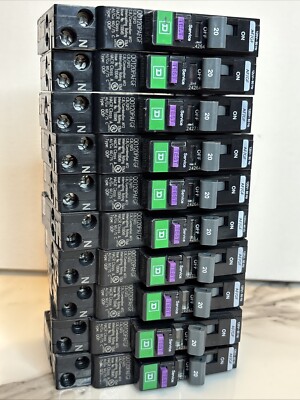 (10) Square D QO120PAFGF 20A Plug On Neutral GFCI/AFCI  QO  AFGF Dual Function