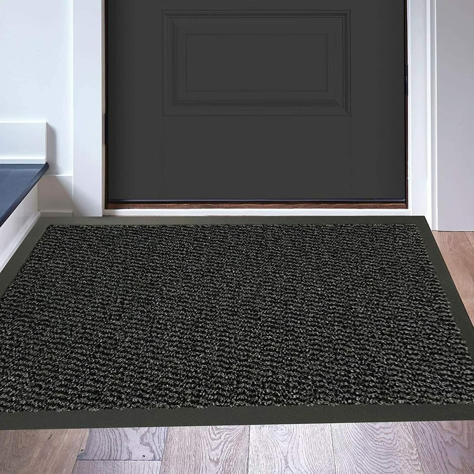 Large Heavy Duty Non-Slip Rubber Door Mat – Kitchen, Hallway, Garage Runner – Multiple Colors & Sizes By Tremax UK