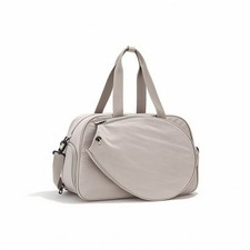 Tennis Bag with Racquet Pocket Zippered Tennis Racket Bag Large for Travel