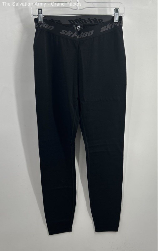 Ski-Doo BRP Womens Black Merino Wool Blend Long Johns Base Layer Bottom Size S
