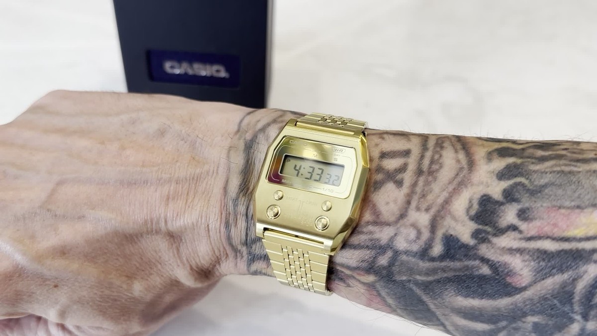 CASIO Classic A1100GV-9JF Premium Full-Metal All-Gold Digital