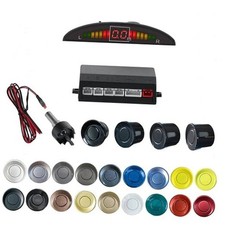 Parking Sensor Kit Backup Sensor Kit Reverse Sensor for Car 18 Color 4-1 Black