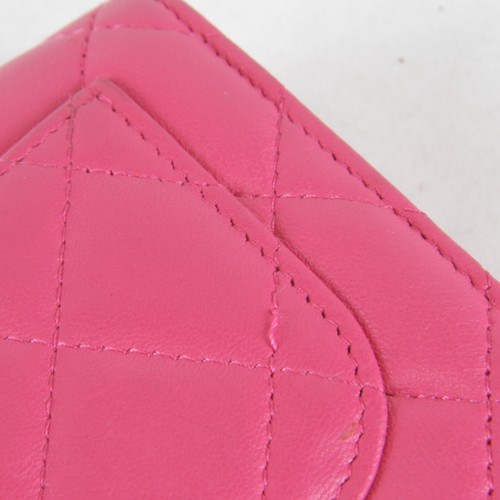 Excellent condition "USED" CHANEL Timeless Classic Bifold Wallet in Pink Lea... - Picture 6 of 16