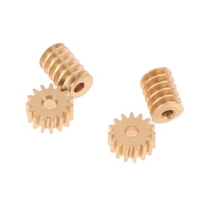 1:87 Modulus 0.2 15T Micro Brass Turbine Worm Static Change Gear Dia 0.8/1mm