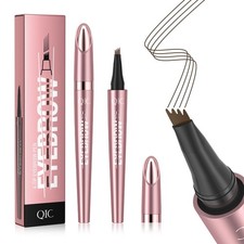 4Tip Microblading Eyebrow Pen, Waterproof Brow Marker Pen for Hair Stroke Bro