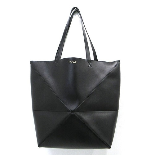LOEWE Puzzle Fold B933Q18X01 Black Tote