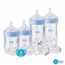 NUK Simply Natural Bottle Gift Set - Blue - 9pc
