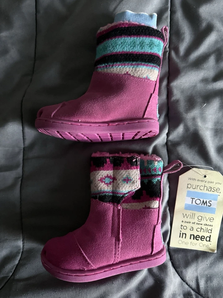 BOTAS TOMS PEQUEÑAS DE GAMUZA NEPAL para bebés/niñas pequeñas talla 5 Foto 3 de 4