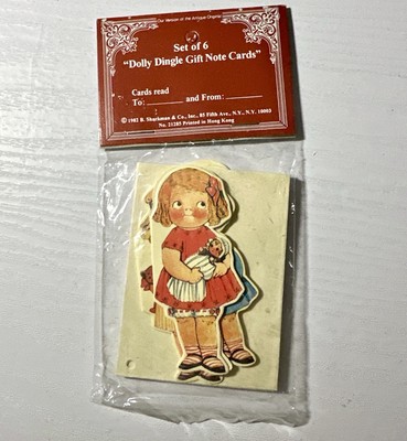 Vintage Dolly Dingle Gift Note Cards Set Of 6 B. Shackman & Co 1982. Sealed