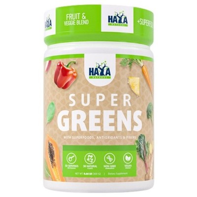 Haya Labs Super Greens, Zitronen-Shake - 300 g