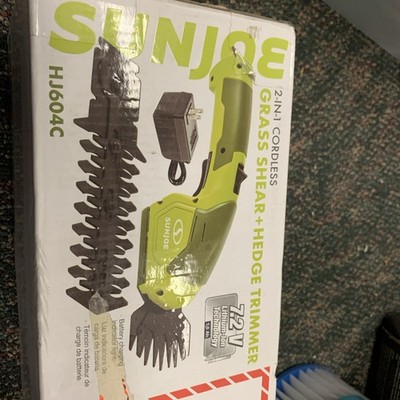 Sun Joe 2-in-1 Cordless Grass Shear + Hedger, 7.2-Volt (Green)