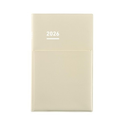 Kokuyo Jibun Planner Biz 2026 Monthly A5 Slim Light Beige