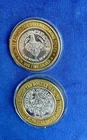 Lot (2) Circus Circus $10 LE Gaming Token Las Vegas & Reno 999 Silver W Capsules