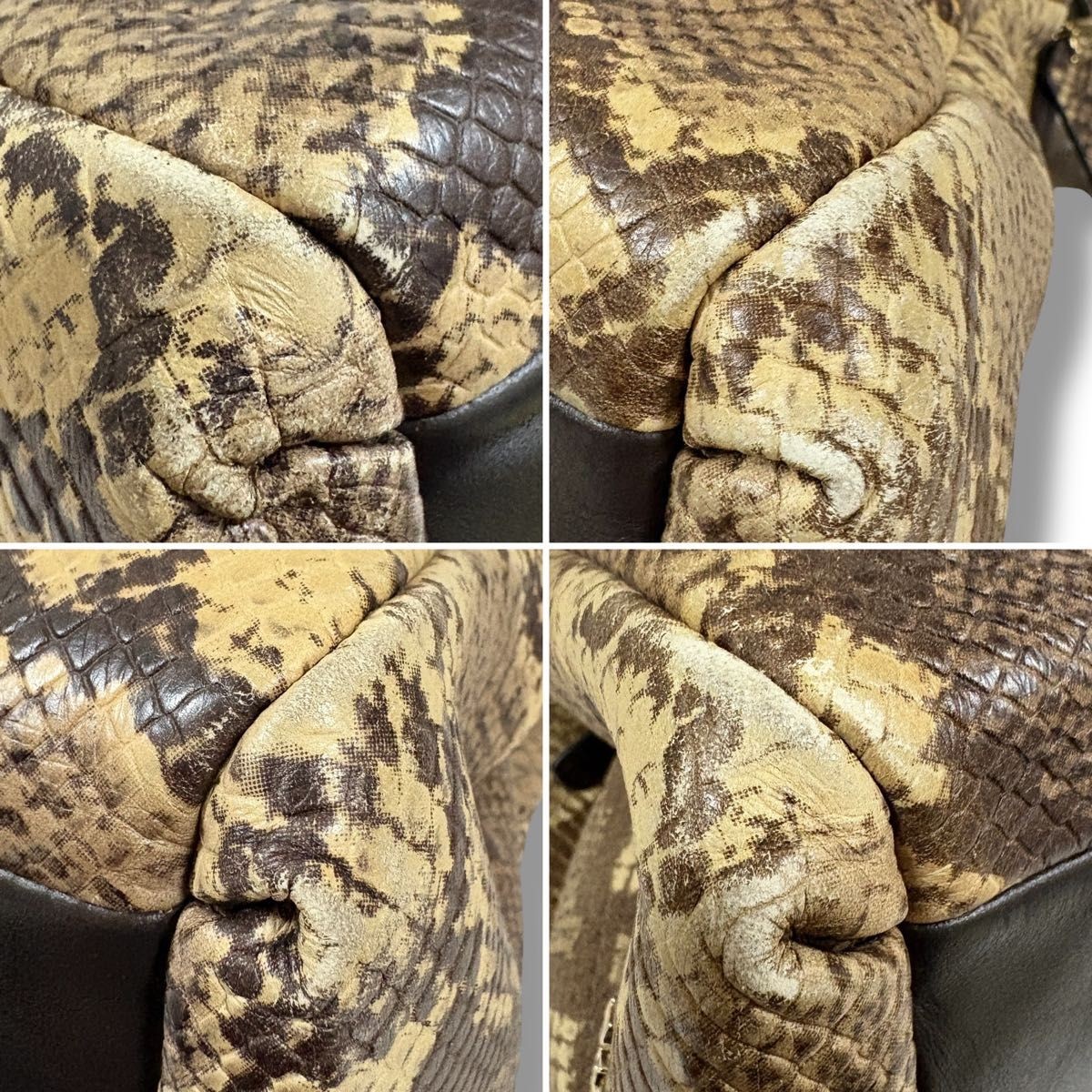 Excellent condition COACH python pattern snake em… - image 5