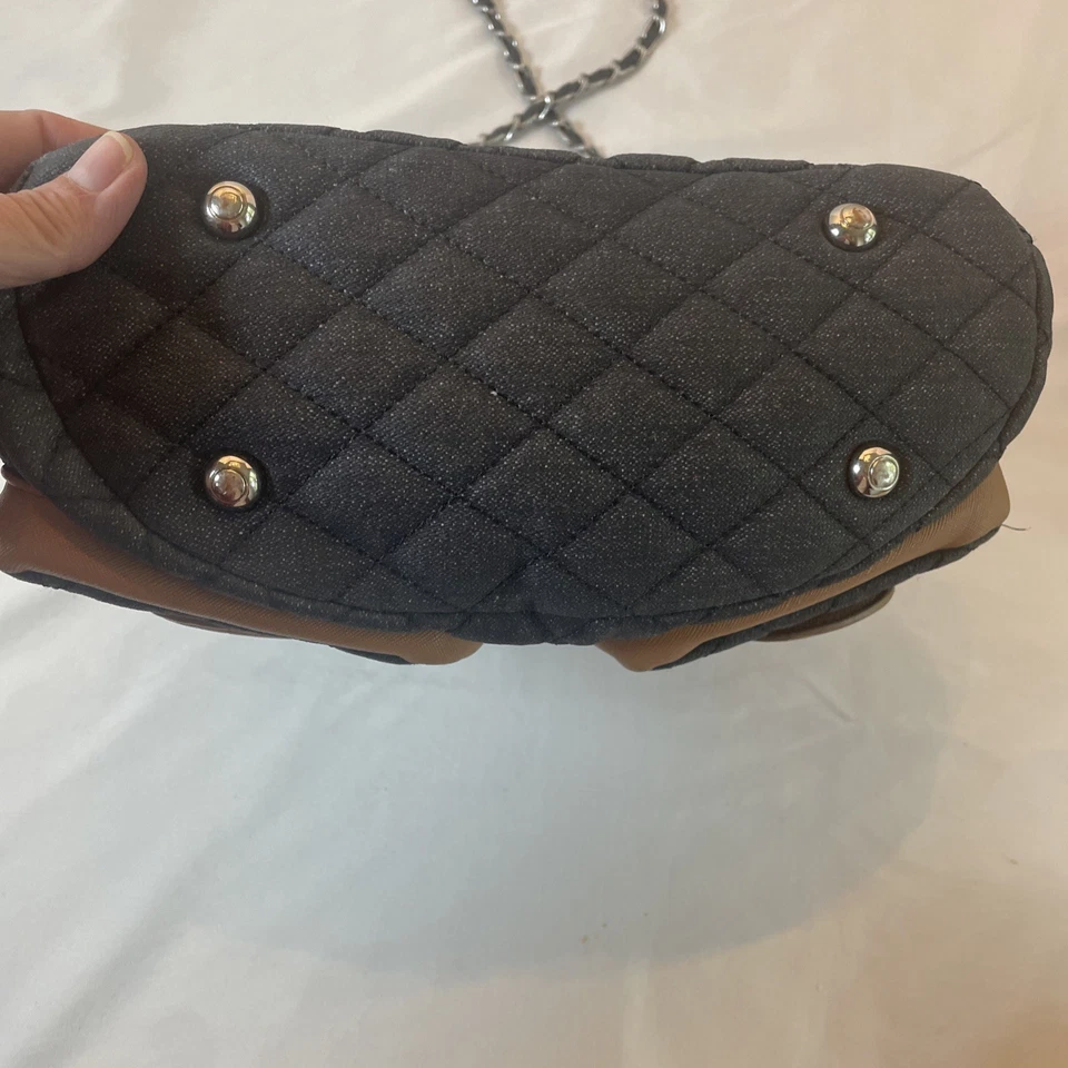 原装 Sharif 1827 牛仔包被子深蓝色牛仔链背包钱包 — 第 4/4 张图片