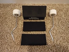 Drumeo QuietKick Double or Single Bass Practice Pad with Two Beaters