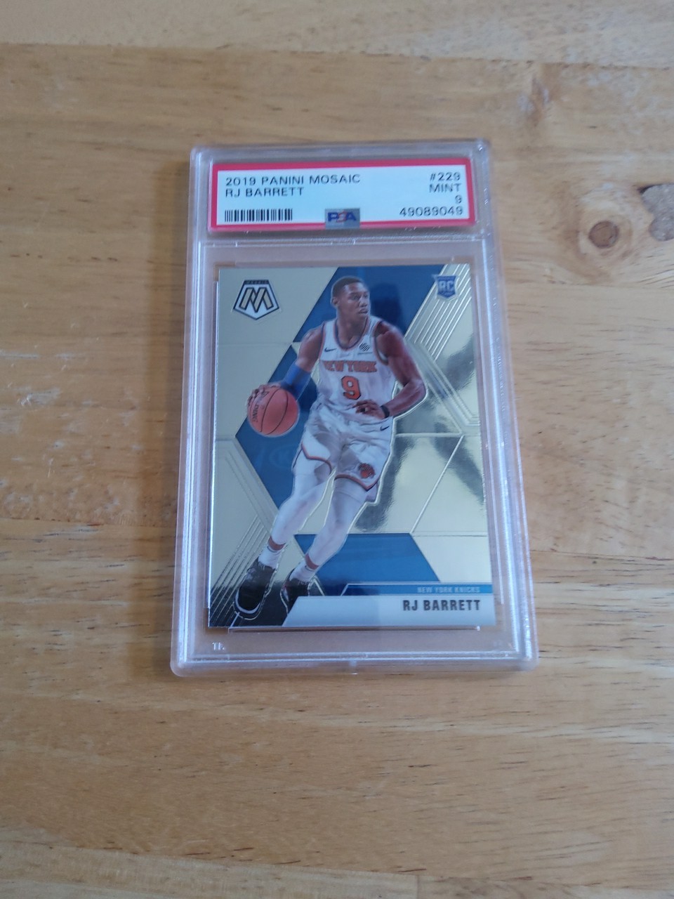 2019 Panini Mosaic #229- Rj Barrett Rc MINT PSA 9!!!!!!!!!!!